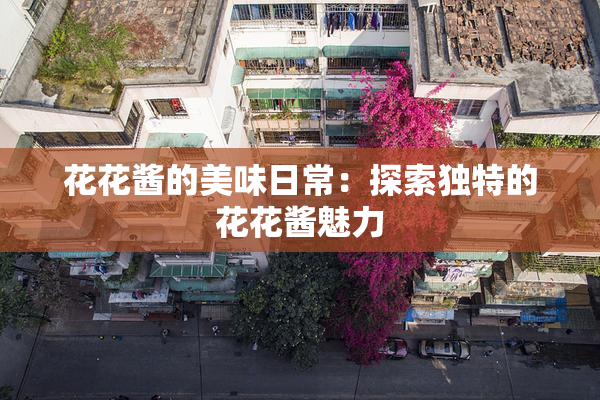 花花酱的美味日常：探索独特的花花酱魅力