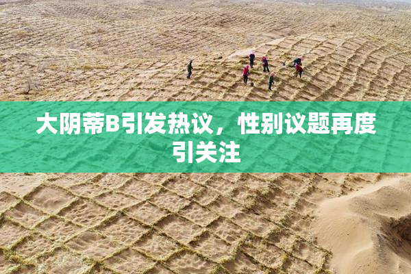 大阴蒂B引发热议，性别议题再度引关注