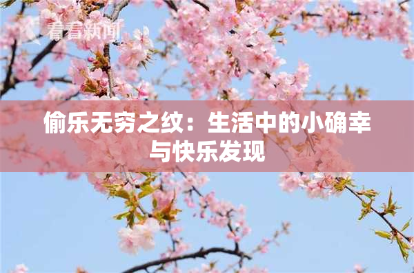 偷乐无穷之纹：生活中的小确幸与快乐发现