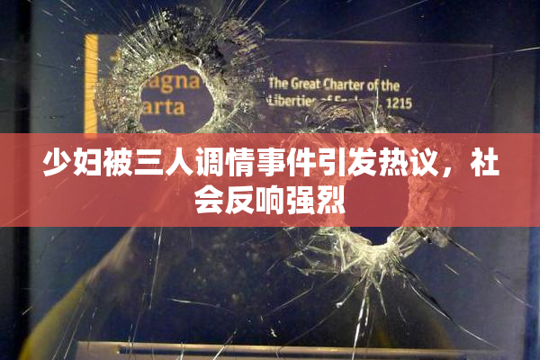少妇被三人调情事件引发热议，社会反响强烈