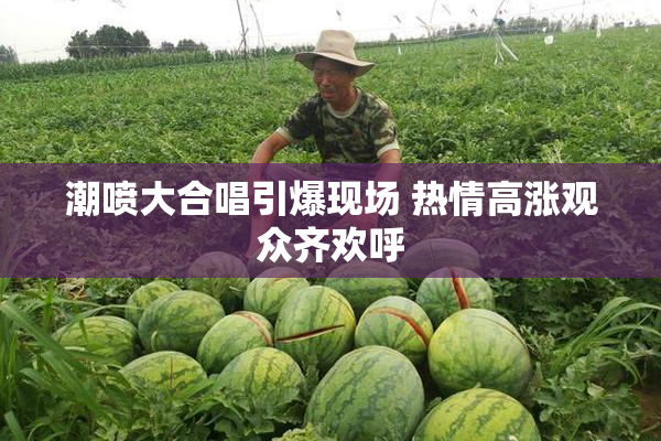 潮喷大合唱引爆现场 热情高涨观众齐欢呼