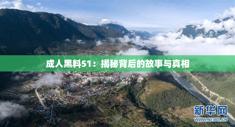 成人黑料51：揭秘背后的故事与真相