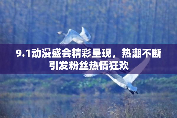 9.1动漫盛会精彩呈现，热潮不断引发粉丝热情狂欢