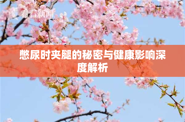 憋尿时夹腿的秘密与健康影响深度解析