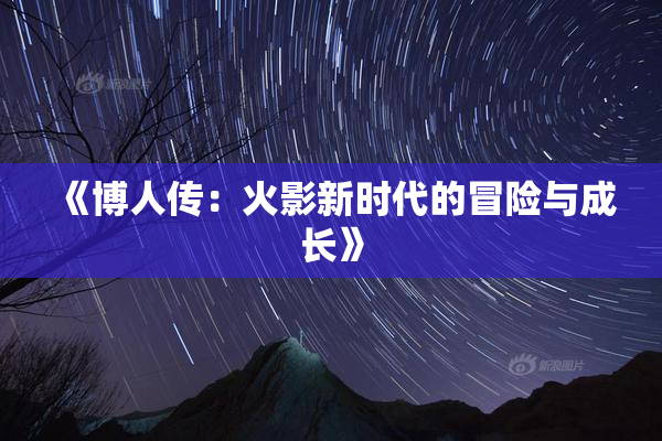 《博人传：火影新时代的冒险与成长》