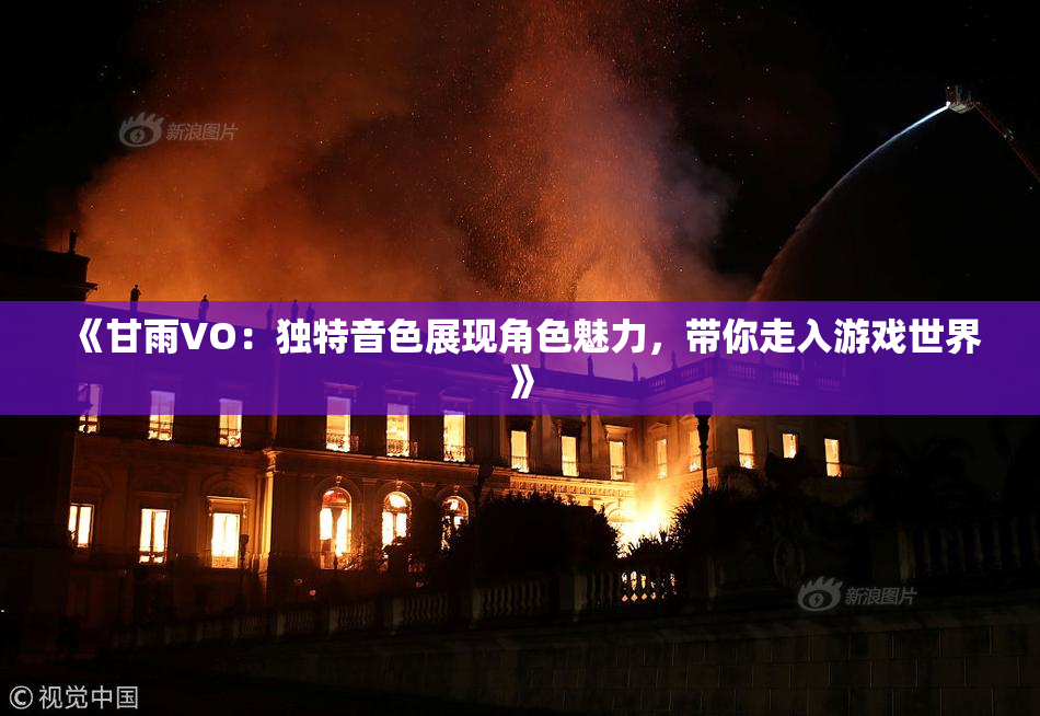 《甘雨VO：独特音色展现角色魅力，带你走入游戏世界》