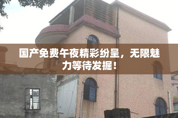 国产免费午夜精彩纷呈，无限魅力等待发掘！