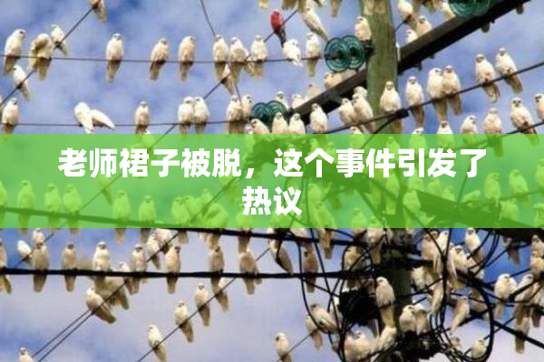 老师裙子被脱，这个事件引发了热议