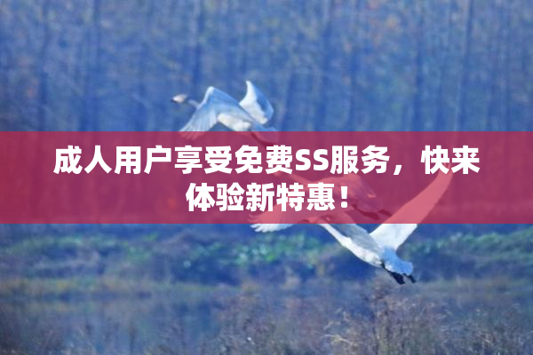 成人用户享受免费SS服务，快来体验新特惠！
