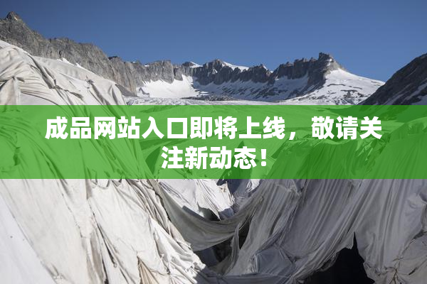 成品网站入口即将上线，敬请关注新动态！