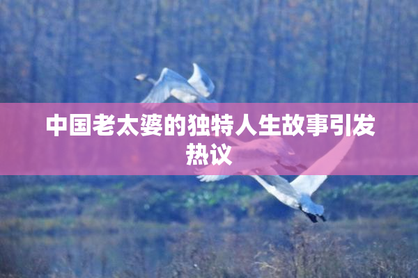 中国老太婆的独特人生故事引发热议
