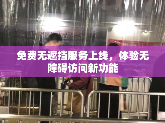 免费无遮挡服务上线，体验无障碍访问新功能