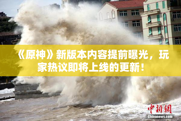 《原神》新版本内容提前曝光，玩家热议即将上线的更新！