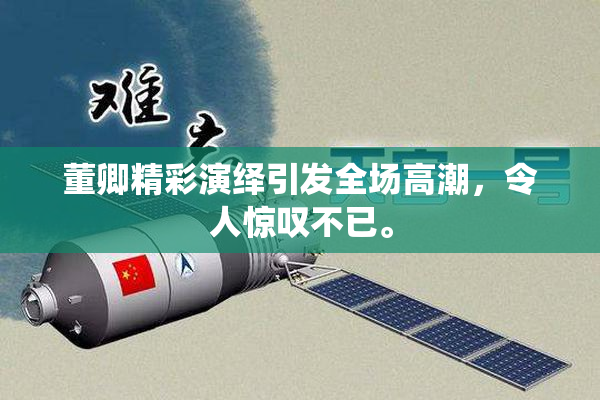 董卿精彩演绎引发全场高潮，令人惊叹不已。