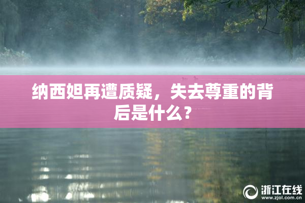 纳西妲再遭质疑，失去尊重的背后是什么？