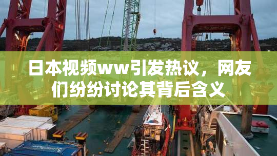 日本视频ww引发热议，网友们纷纷讨论其背后含义