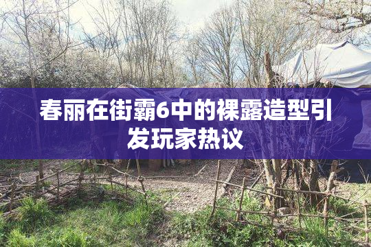 春丽在街霸6中的裸露造型引发玩家热议