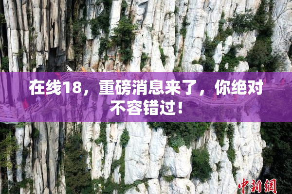 在线18，重磅消息来了，你绝对不容错过！
