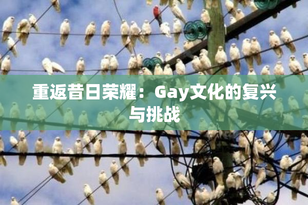 重返昔日荣耀：Gay文化的复兴与挑战