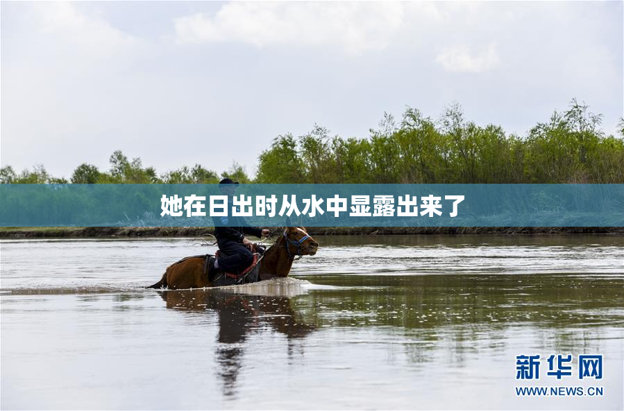 她在日出时从水中显露出来了