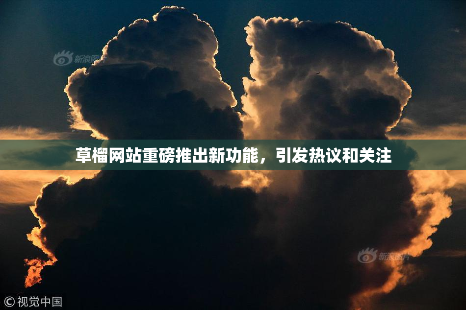 草榴网站重磅推出新功能，引发热议和关注