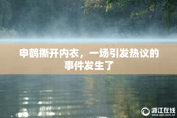申鹤撕开内衣，一场引发热议的事件发生了