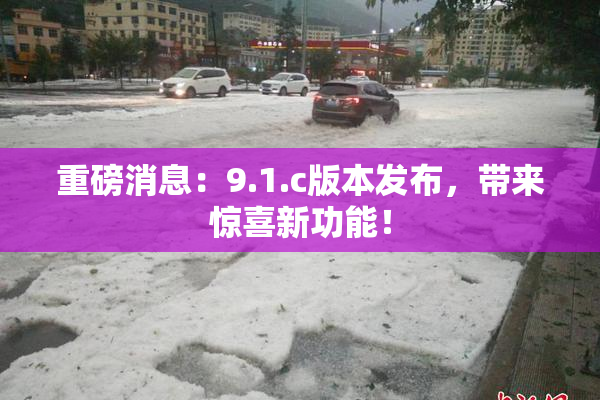 重磅消息：9.1.c版本发布，带来惊喜新功能！