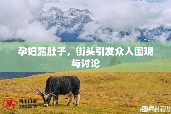 孕妇露肚子，街头引发众人围观与讨论