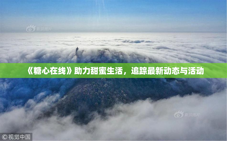 《糖心在线》助力甜蜜生活，追踪最新动态与活动