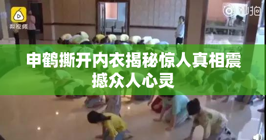 申鹤撕开内衣揭秘惊人真相震撼众人心灵