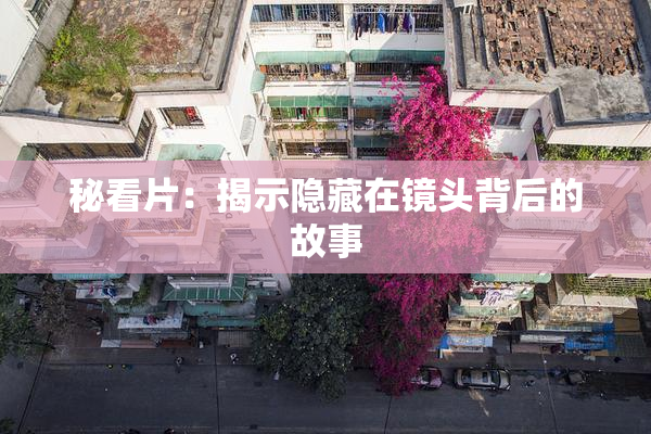 秘看片：揭示隐藏在镜头背后的故事