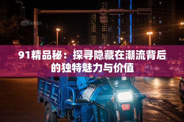 91精品秘：探寻隐藏在潮流背后的独特魅力与价值
