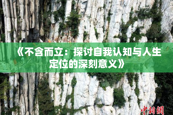 《不含而立：探讨自我认知与人生定位的深刻意义》
