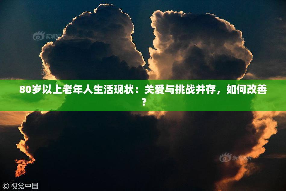 80岁以上老年人生活现状：关爱与挑战并存，如何改善？