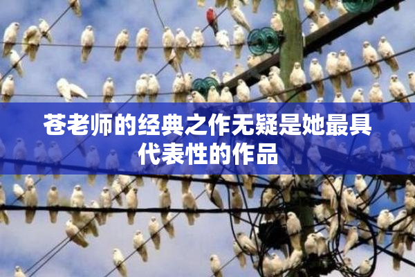 苍老师的经典之作无疑是她最具代表性的作品