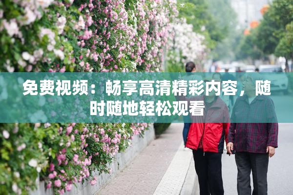 免费视频：畅享高清精彩内容，随时随地轻松观看
