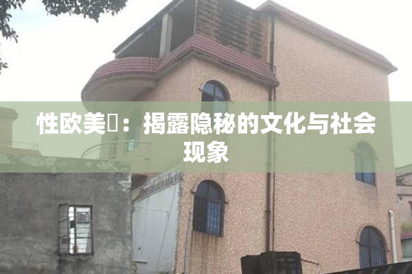 性欧美婬：揭露隐秘的文化与社会现象