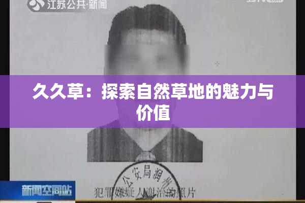 久久草：探索自然草地的魅力与价值