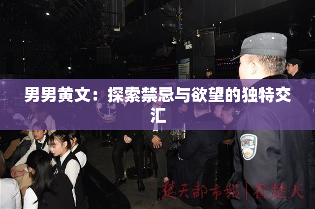 男男黄文：探索禁忌与欲望的独特交汇