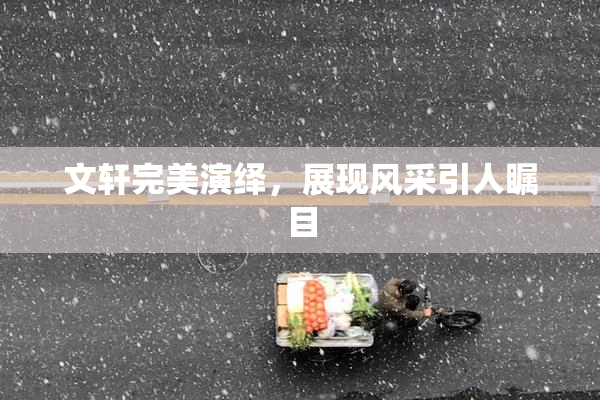 文轩完美演绎，展现风采引人瞩目