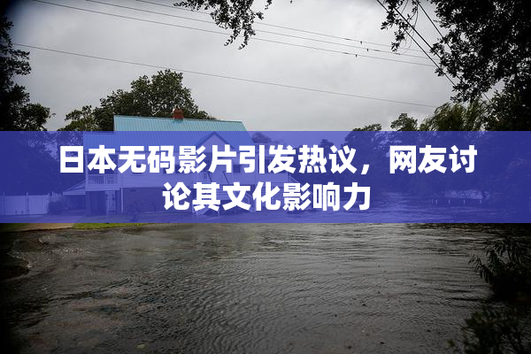 日本无码影片引发热议，网友讨论其文化影响力