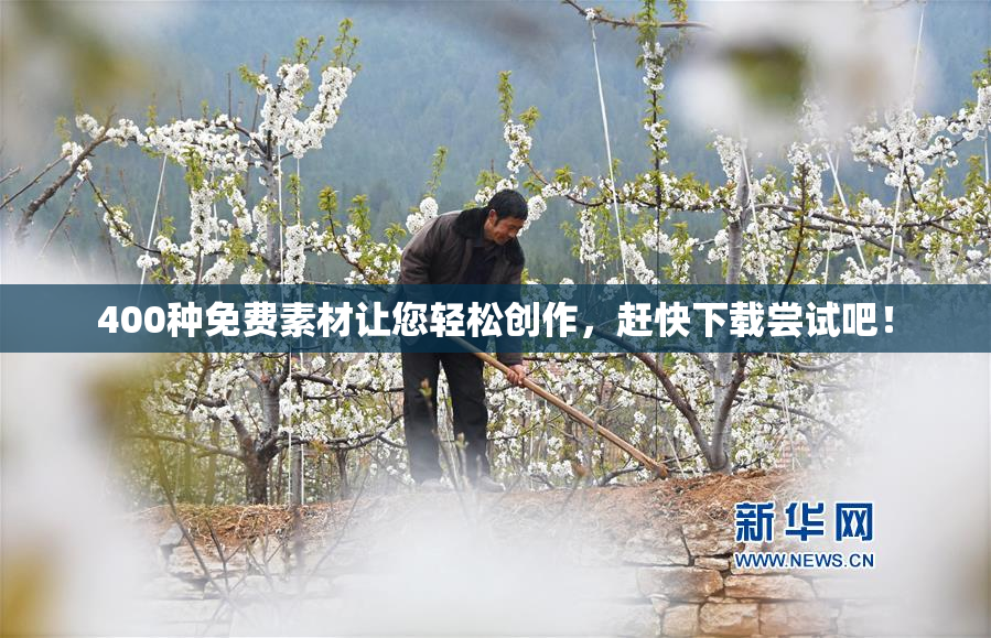 400种免费素材让您轻松创作，赶快下载尝试吧！
