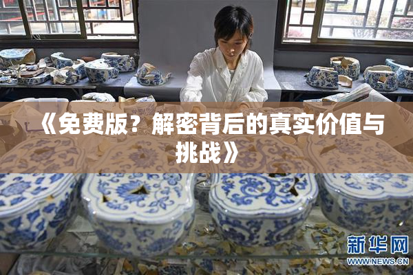 《免费版？解密背后的真实价值与挑战》
