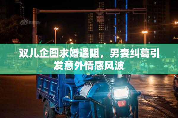双儿企图求婚遇阻，男妻纠葛引发意外情感风波