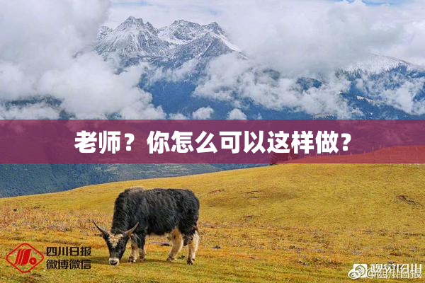 老师？你怎么可以这样做？
