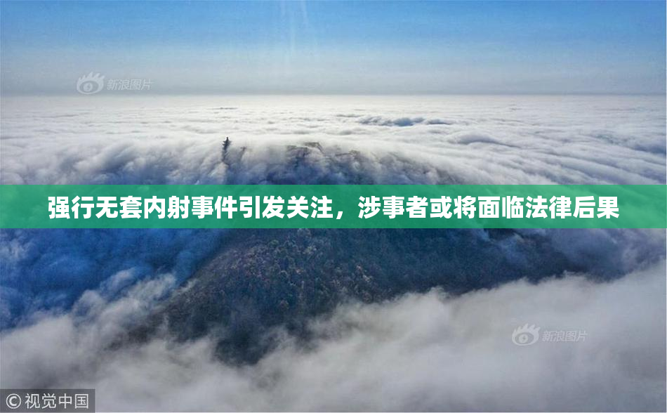 强行无套内射事件引发关注，涉事者或将面临法律后果