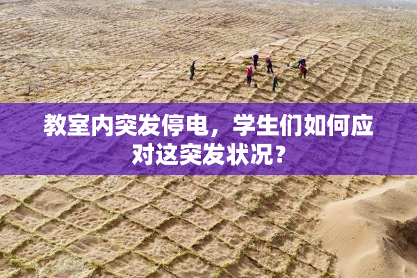 教室内突发停电，学生们如何应对这突发状况？