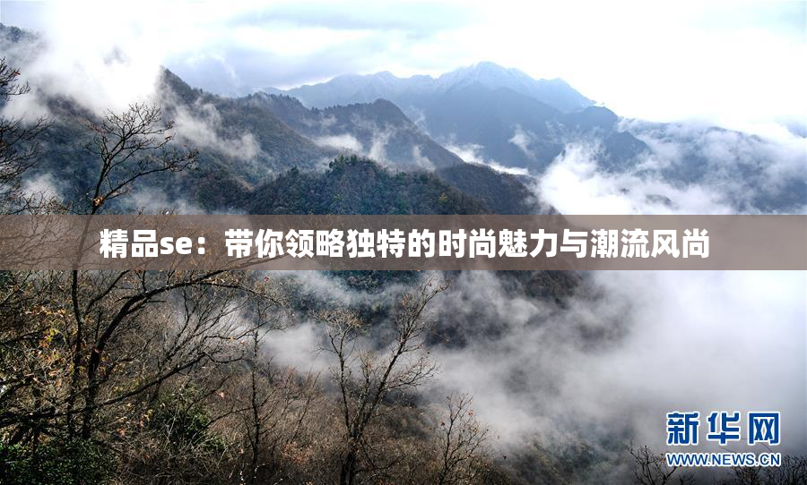 精品se：带你领略独特的时尚魅力与潮流风尚