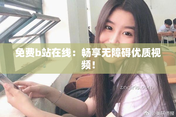 免费b站在线：畅享无障碍优质视频！