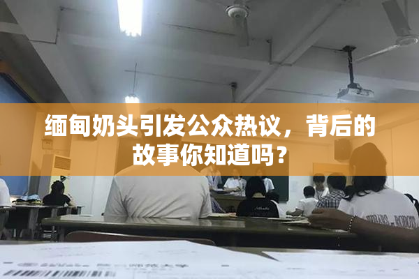 缅甸奶头引发公众热议，背后的故事你知道吗？